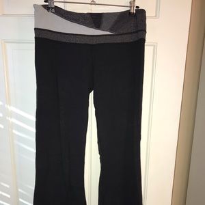 Lululemon Classic Black Yoga Pants Black with Band
